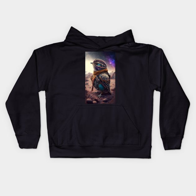 Fantasy Bird Kids Hoodie by AviToys